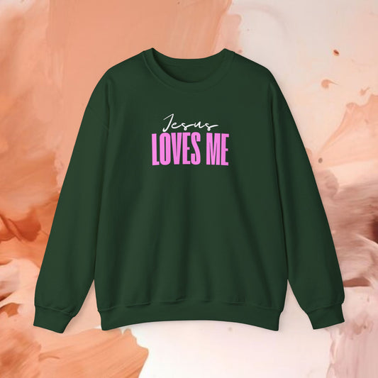 Jesus Loves Me-Crewneck Sweatshirt