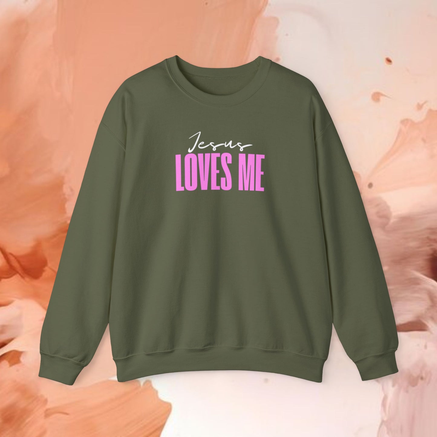 Jesus Loves Me-Crewneck Sweatshirt