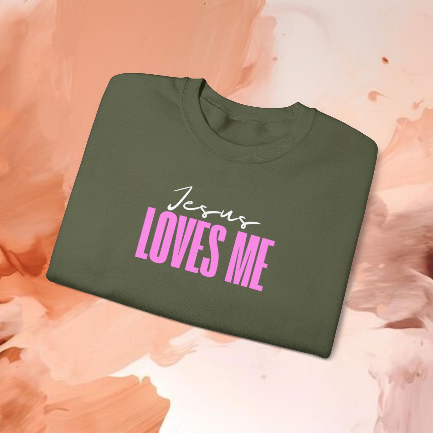 Jesus Loves Me-Crewneck Sweatshirt