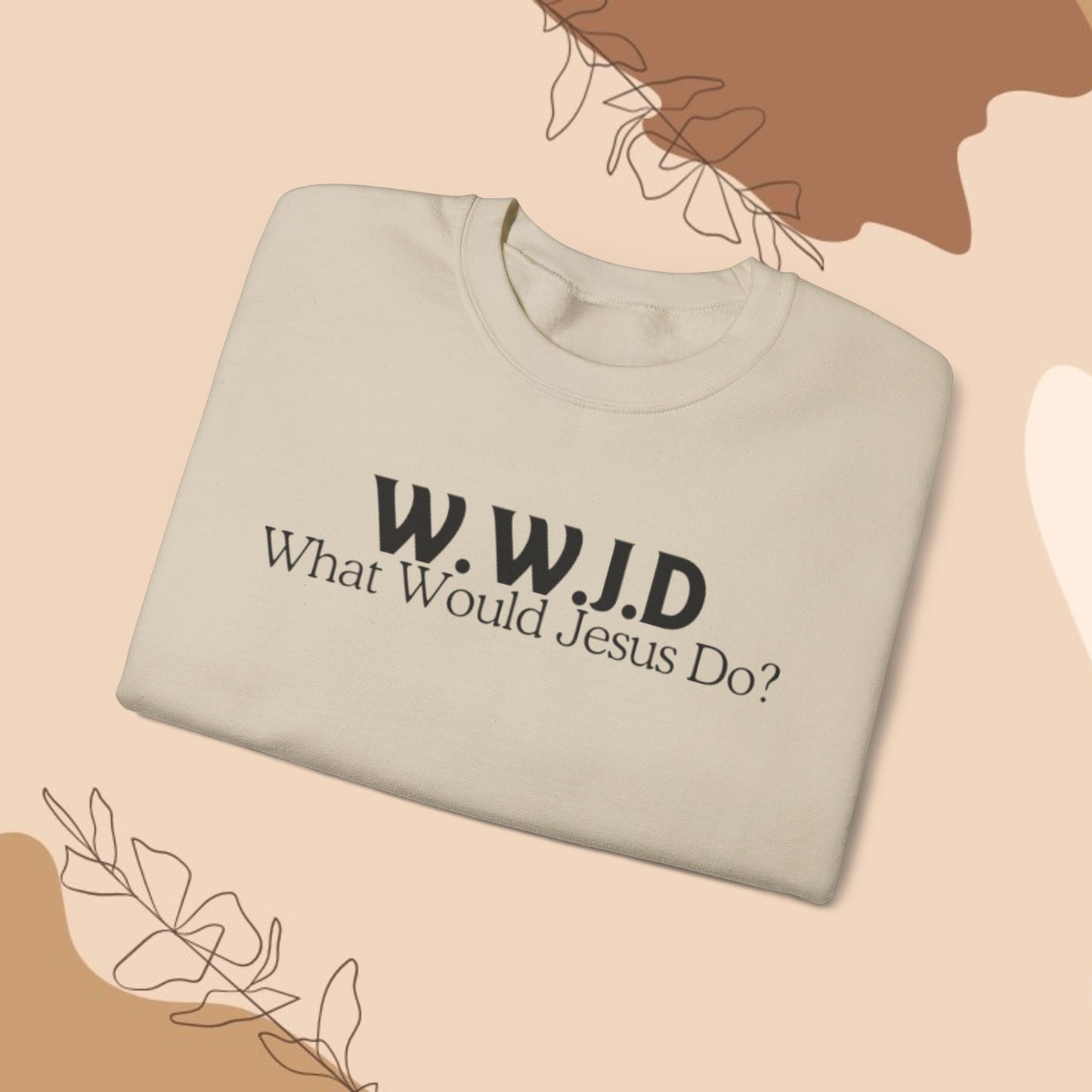 W.W. J. D.-Men's Crewneck Sweatshirt