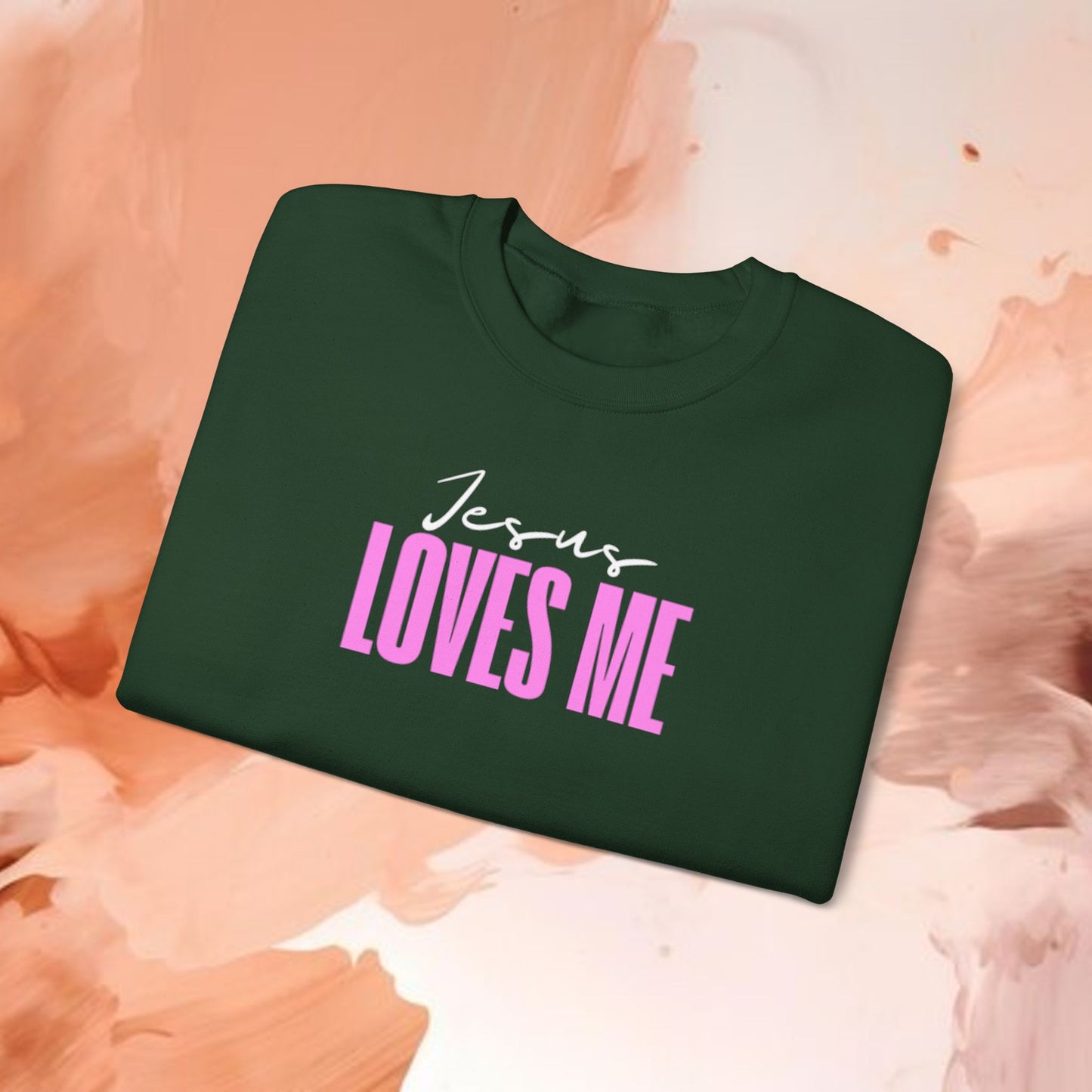 Jesus Loves Me-Crewneck Sweatshirt