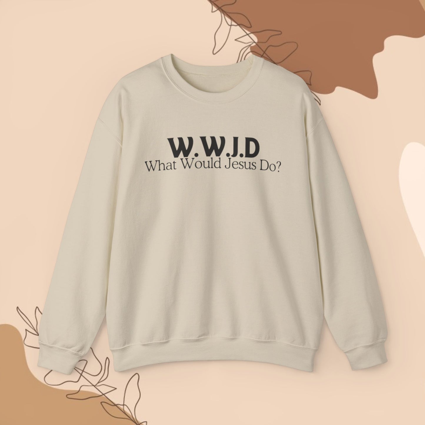 W.W. J. D.-Men's Crewneck Sweatshirt